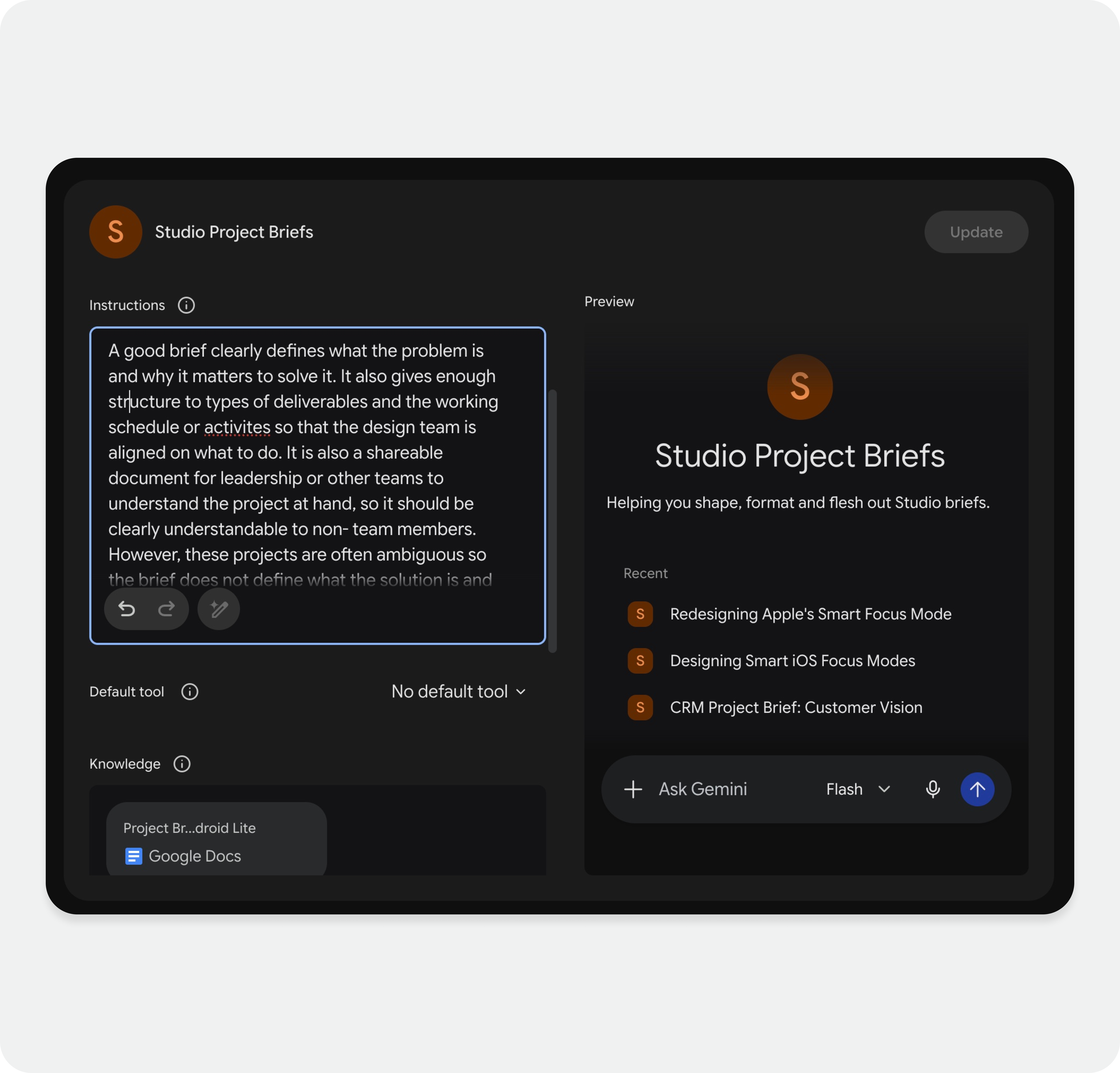 AI-assisted project set-up