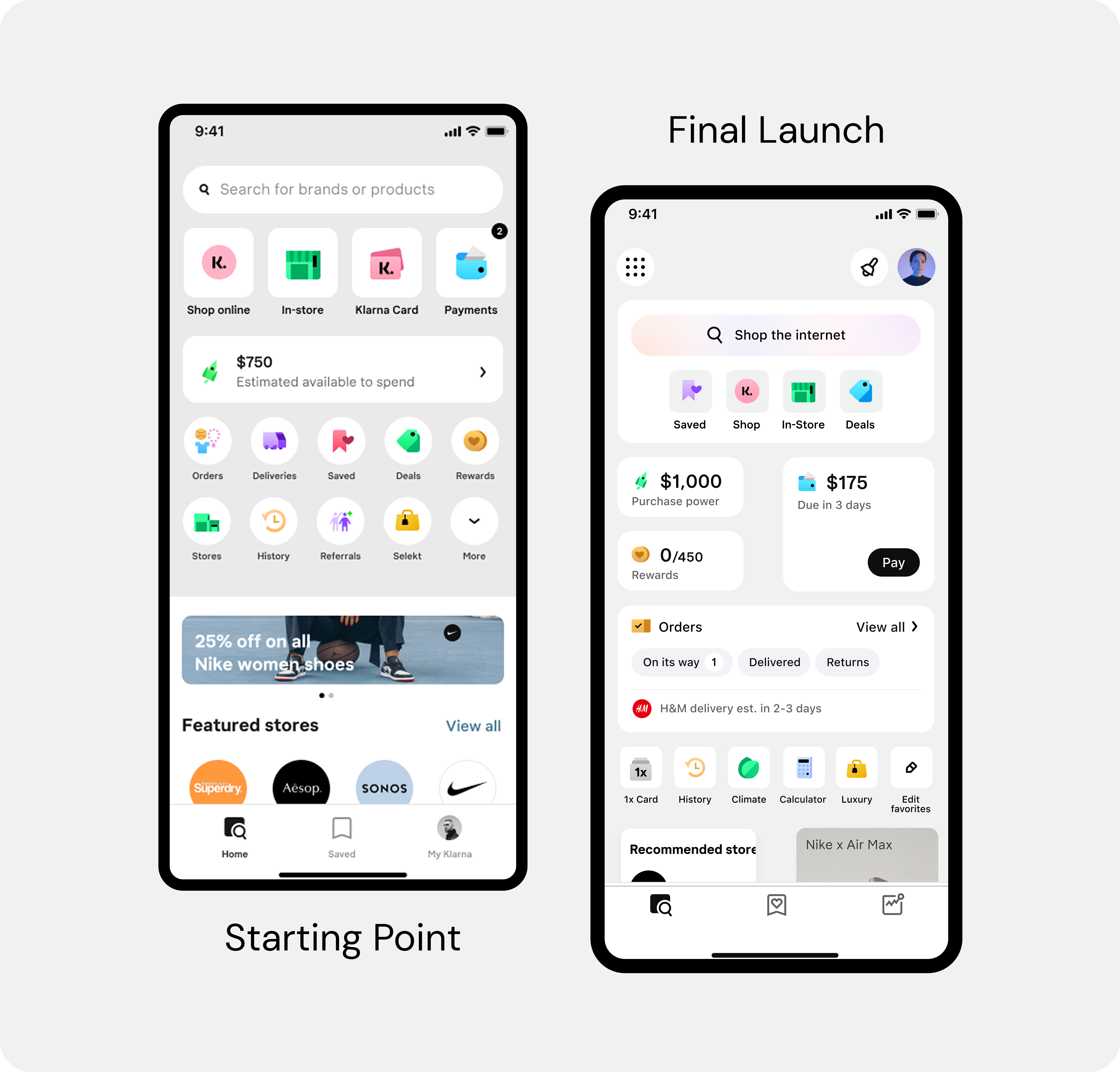 Super-App home redesign